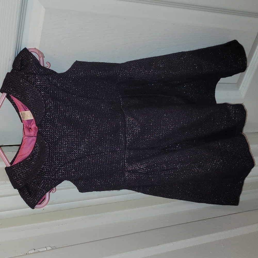 3T toddler dress glittery dark purple
